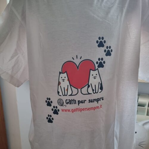 t_shirt gatti per sempre